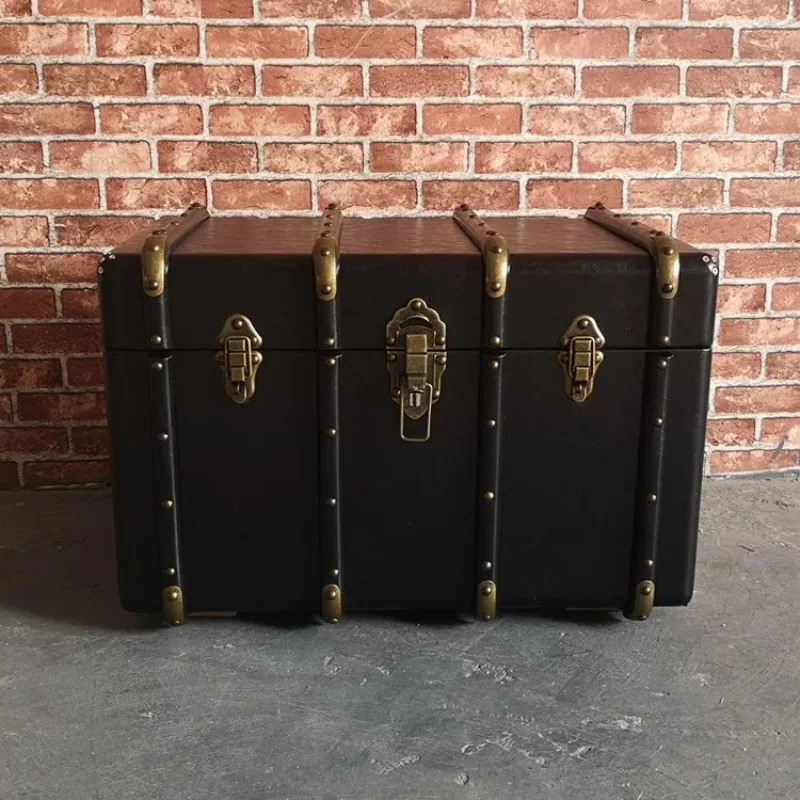 Storage Cabinet Rattan Flip Leather Case