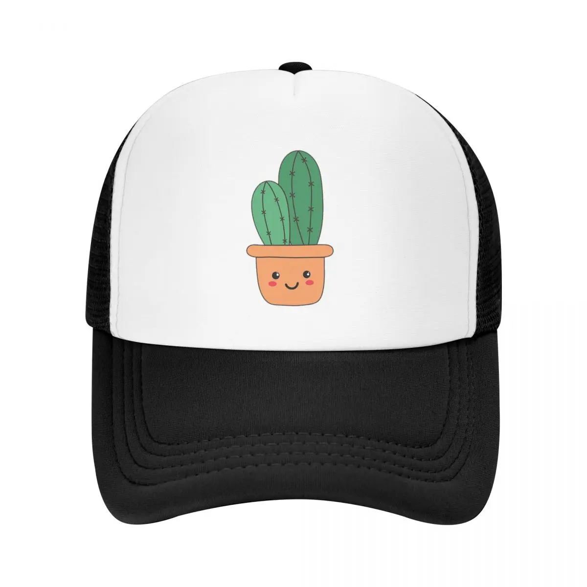 Adorable Cute Smiling Cactus Cap Fashion Casual Mesh Baseball Caps Adjustable Hat Hip Hop Unisex Baseball Hats Polychromatic