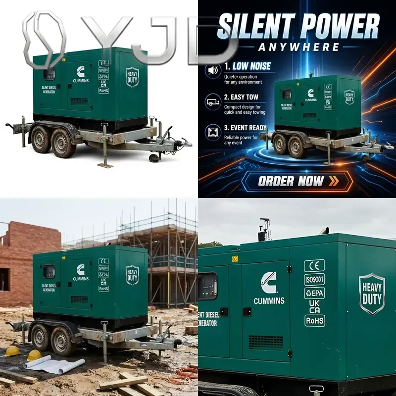 30 KW/37.5kVA Genset Leroy Somer Alternator Silent Type Smartgen Controller Water Cooling Automatically