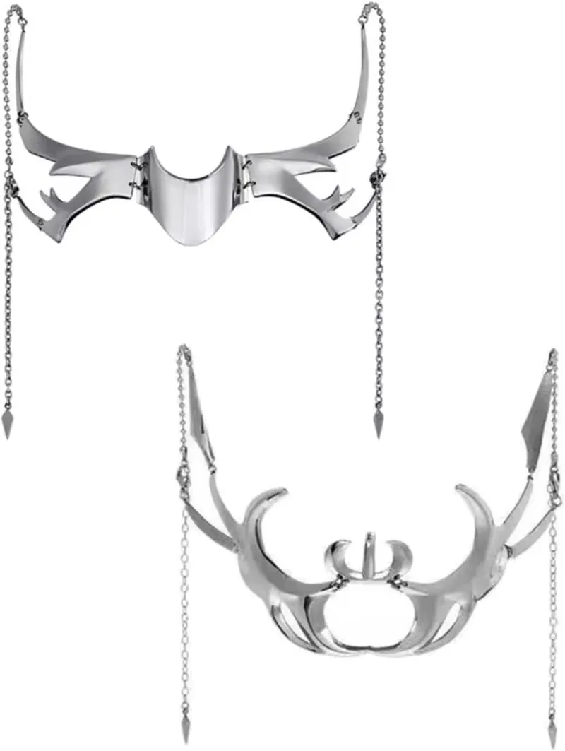 Cyber Punk Masquerade Mask Robot Party Prom Metal Mask Unisex Irregular Jewelry Irregular Metal Face Akcesoria dla kobiet mężczyzn