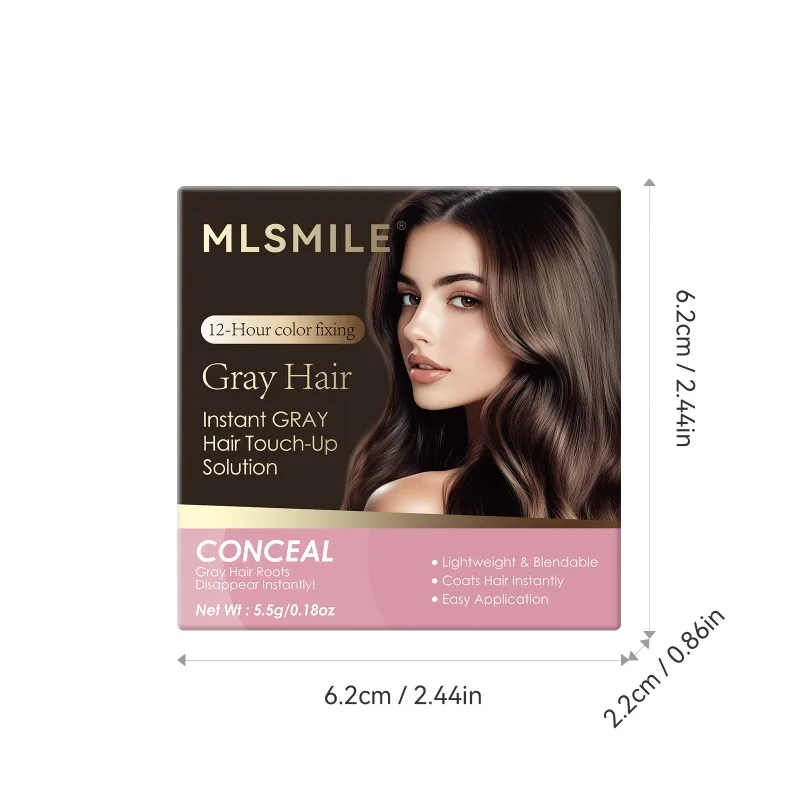 ヘアラインパウダー ボリュームアップ ルートタッチアップ ブラシ付き 薄毛・白髪・薄毛部分の瞬間カバー 耐水性