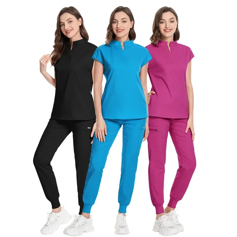 Medical Uniform Women Scrubs Sets Tops Pant Surgical Gowns Nurses Accessories Pet Shop Doctor Beauty Spa Salon  Clothes