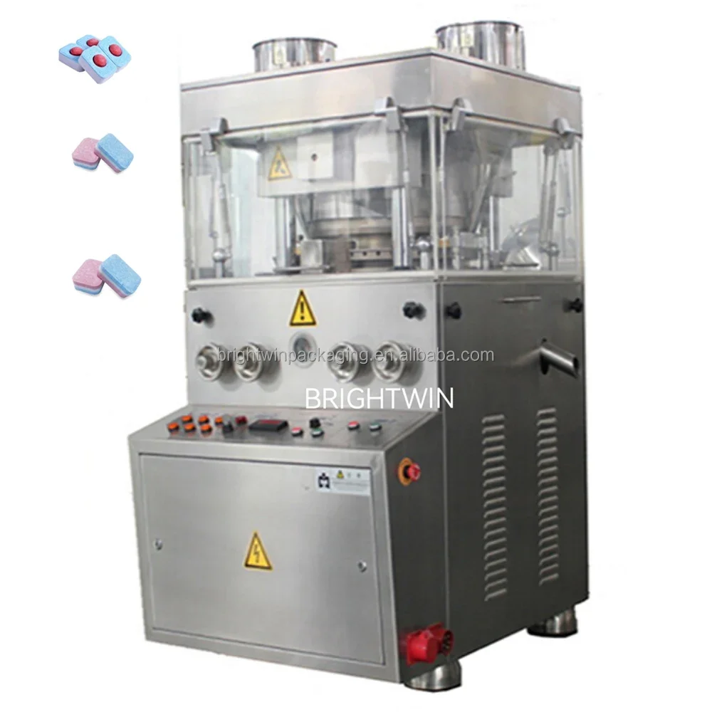 Brightwin automatic three/two layer color  dishwasher cube making forming machine  dishwasher laundry tablet making machine