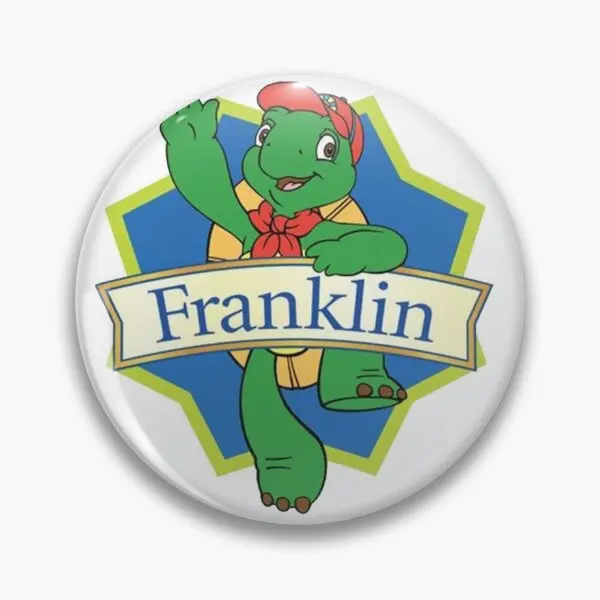 Franklin The Turtle  Soft Button Pin Brooch Collar Lover Lapel Pin Women Decor Clothes Jewelry Creative Hat Metal Fashion Gift