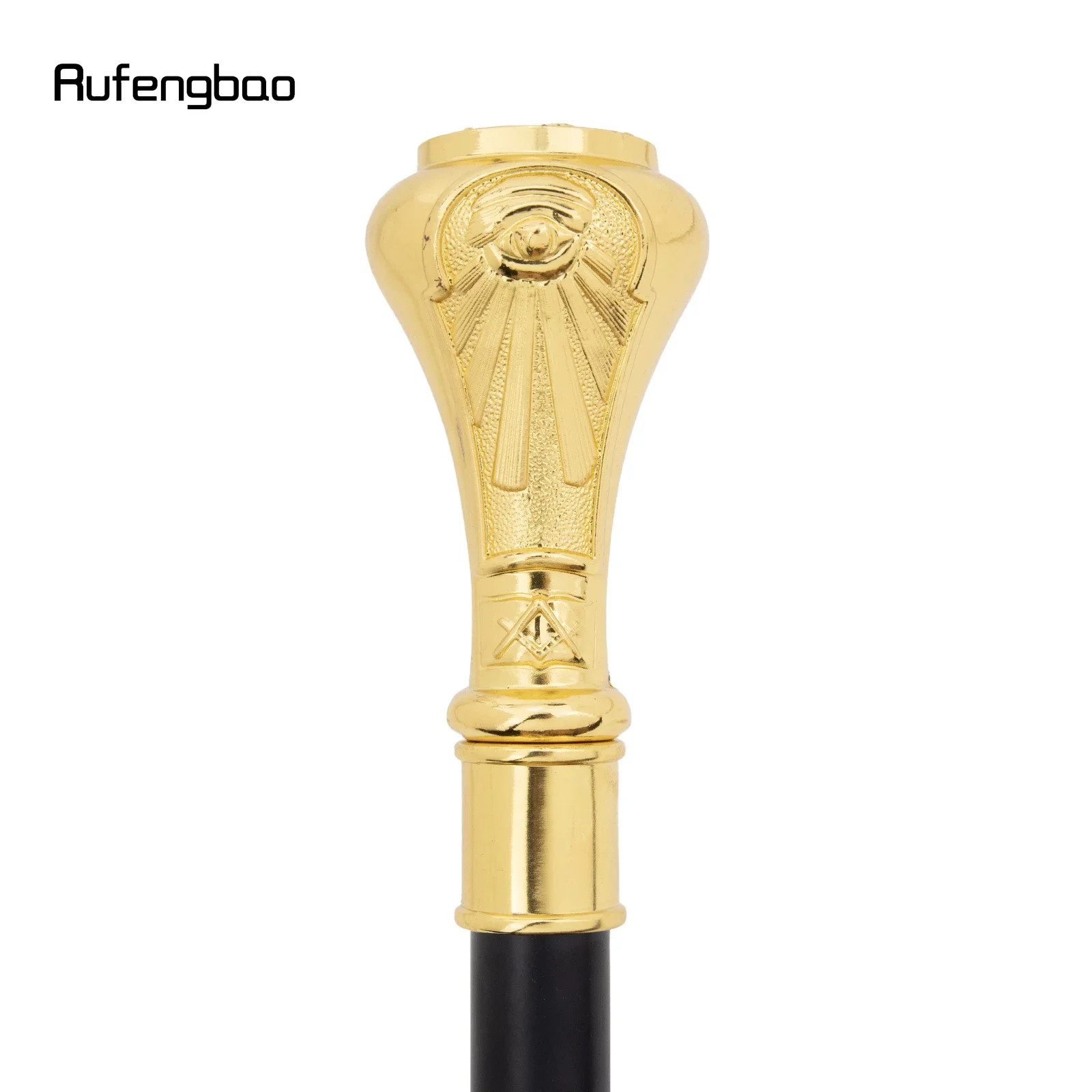 Goldene Freimaurerei Freimaurer VG Totem Gehstock Mode Gehstock Gentleman Crosier Knopf Gehstock 93 cm