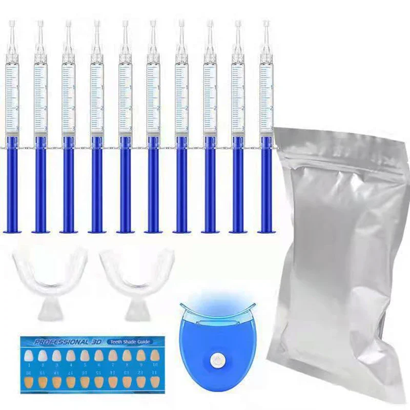 NOVO Kit Clareamento Dental 44% Peróxido Sistema de Branqueamento Odontológico Kit Gel Oral Dente Branqueador Dental Equipamentos odontológicos