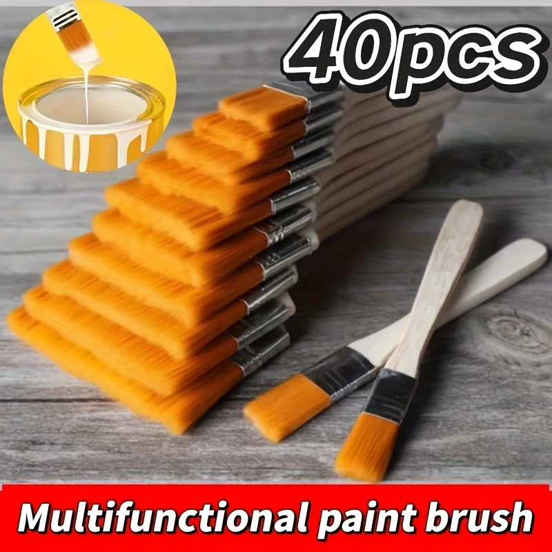 

40 кистей для домашнего декора - маленькие кисти для рисования, инструменты для домашнего декора, подходят для рисования, окрашивания.