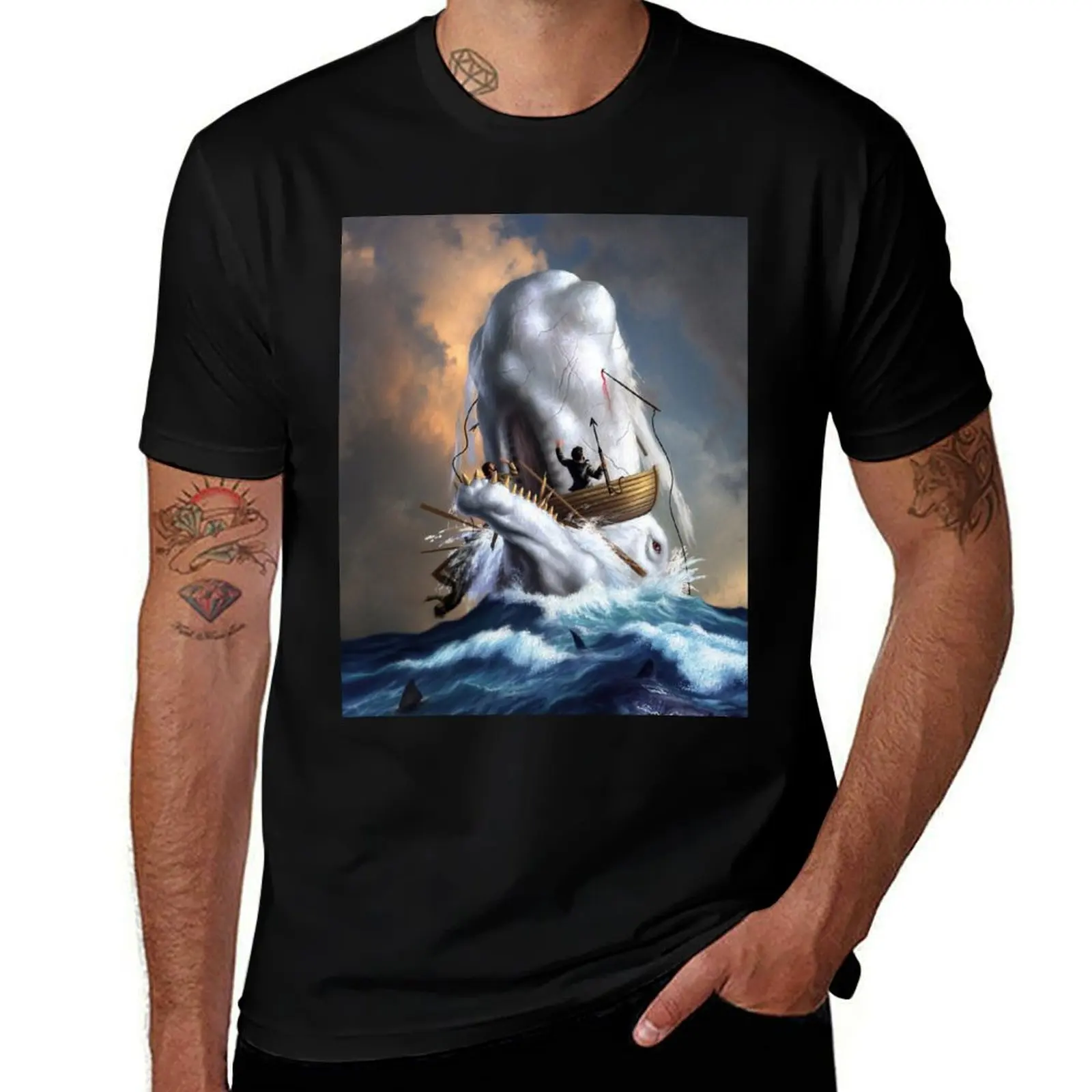 Moby Dick T-Shirt Plus Size Summer Short Sleeve T-Shirt