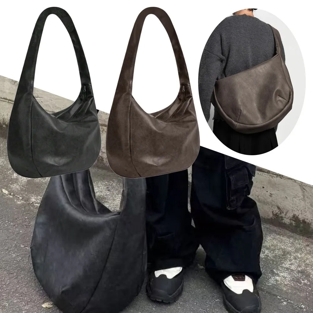 

Vintageins Casual Large Capacity Single Shoulder Washing Bag Rugged Canvas Utility Large Size Crossbody Bag For Men And Women