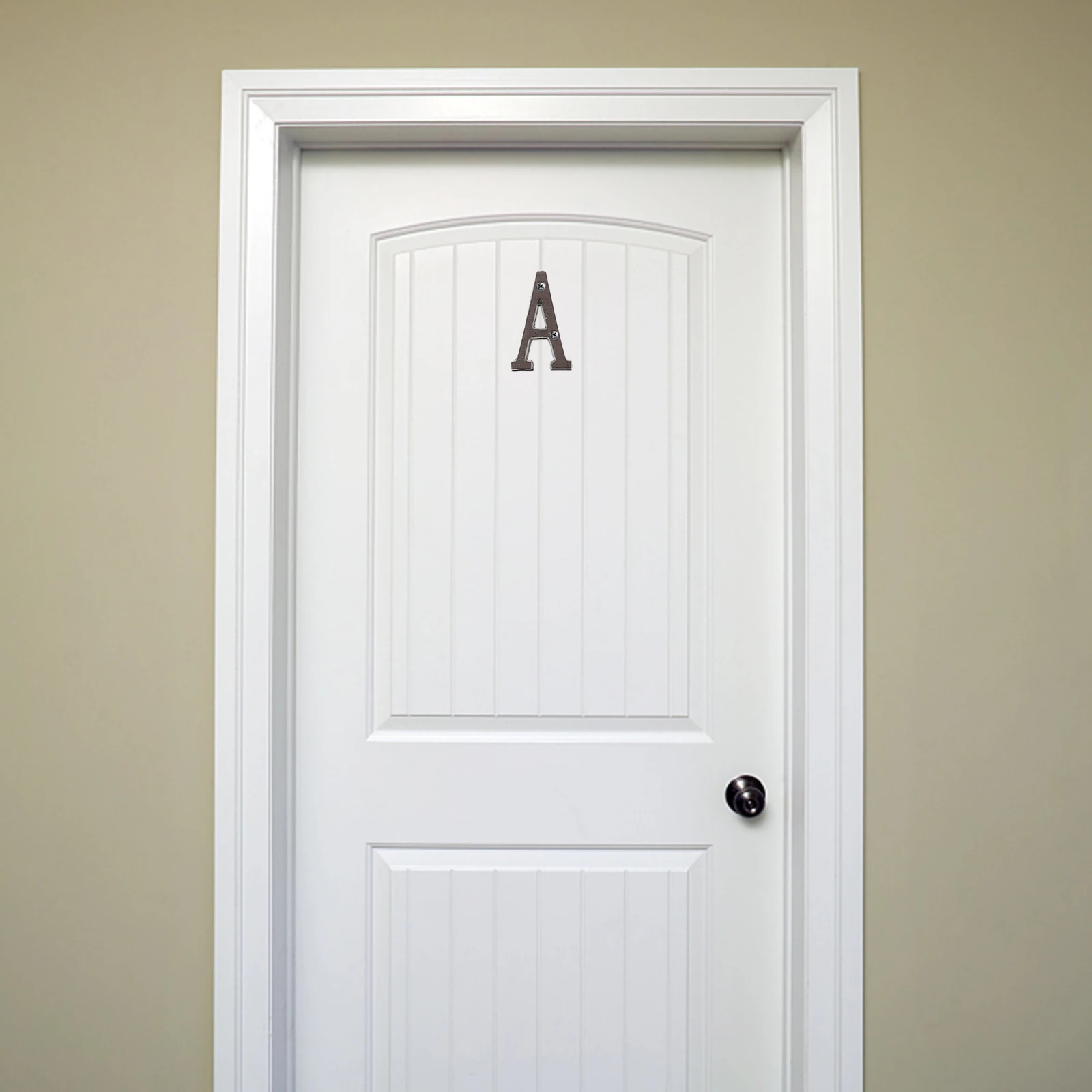 

Cast Iron Letter A Large Rustic Metal House Number Sign for Exterior Door Wall Decor Vintage Style Outdoor Address Marker