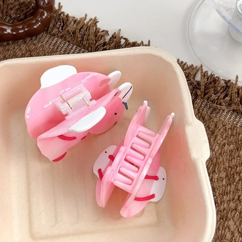 Korean Style Capybara Acetate Hair Claw Funny Pink Animal Hair Crab Clip Headwear Kawaii Acetic Acid Shark Clip Headdress