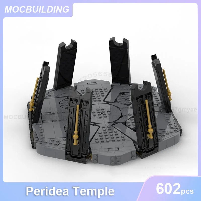 Peridea Temple Model MOC Building Blocks Architecture Display DIY Assemble Bricks Space Collection Creative Toys Gifts 602PCS