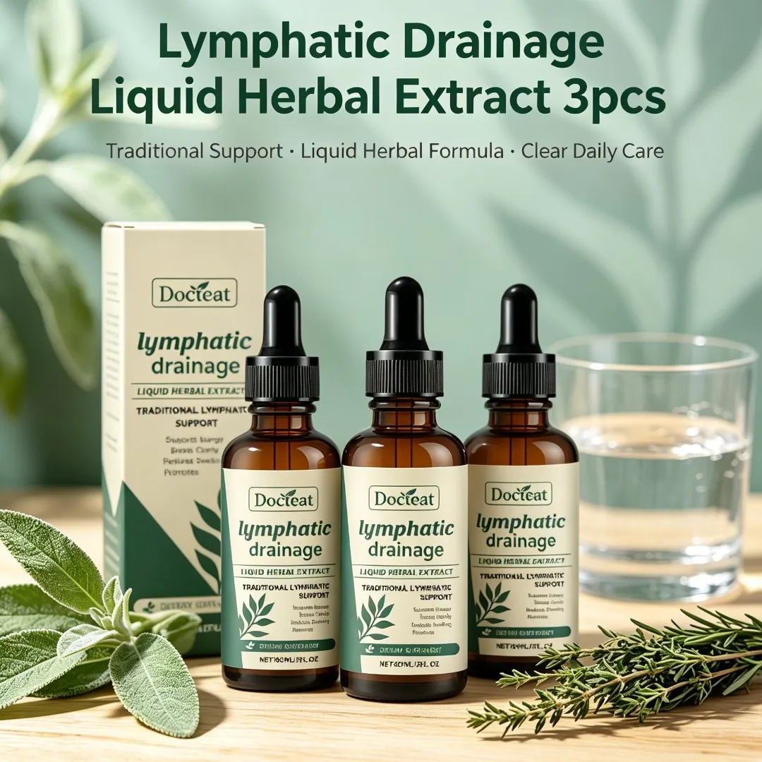 60ml Natural Herbal Serum Body Care Drops Gentle High Absorption For Women & Men Toxin Elimination Swelling Relief Essence