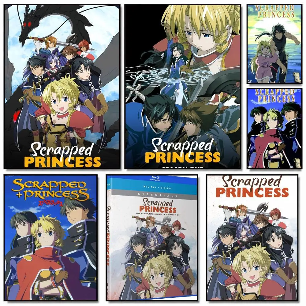 anime S-Scrapped Princess-S Poster Removable Wall Sticker for Home Cafe Bar Office Interior Decor