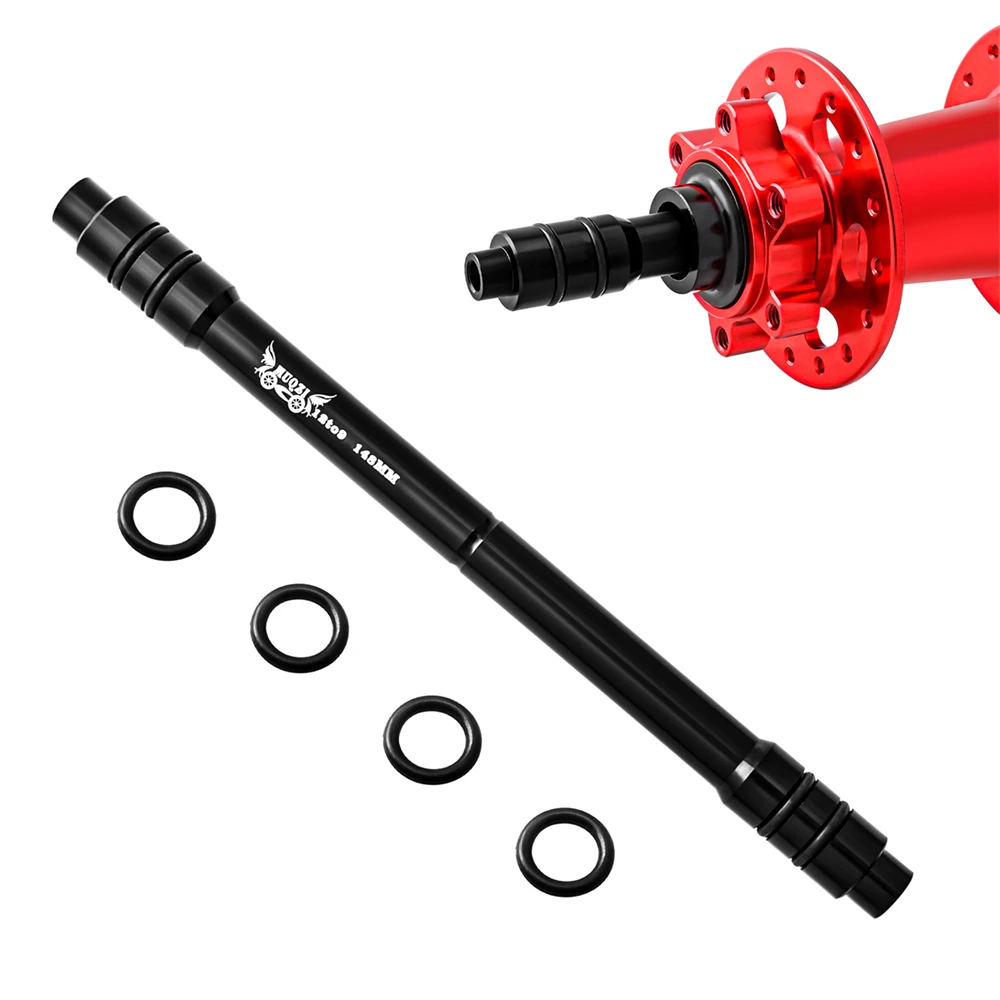 MUQZI Steckachse-Adapter 12 bis 9 mm 110 135 142 148 mm 15 bis 9 100 mm Steckachse auf Schnellspanner für MTB-Rennrad vorne und hinten