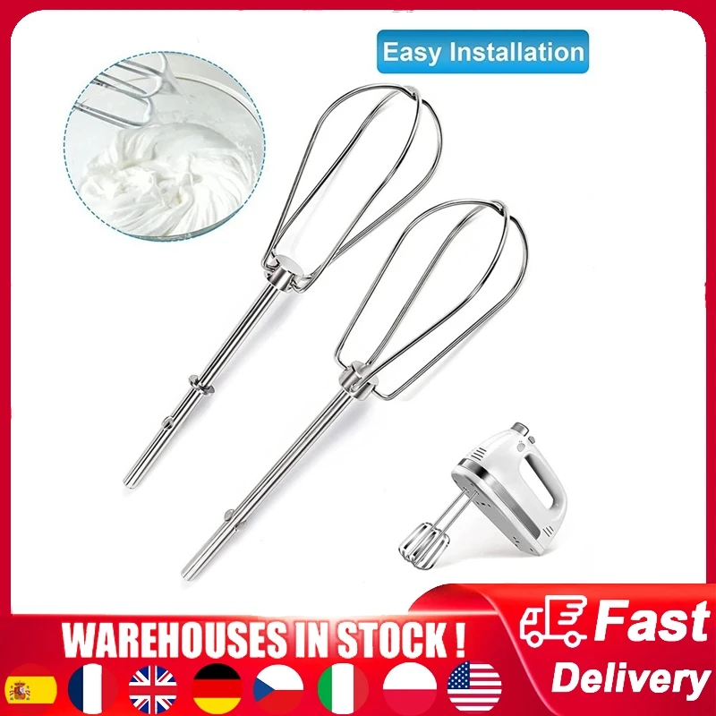 For KitchenAid Hand Mixer Attachments, Replacement Egg Beaters Mixmaster Compatible Model Replaces W10490648 KHM2B