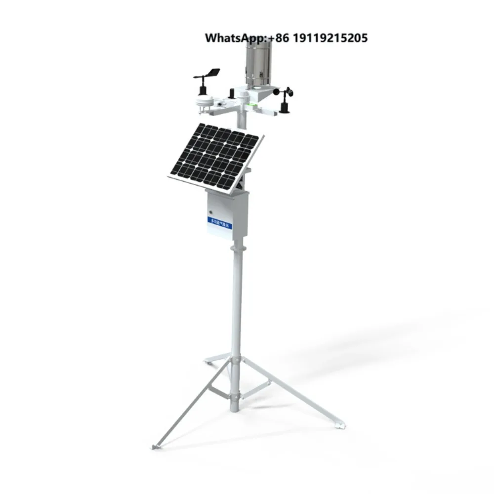 Analog or RS485 Meteorological Station Data Display Solar Panel Weather Station for Agriculture