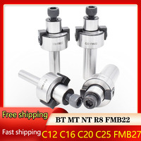 Face endmill Adapter MT2 MT3 MT4 R8 FMB22 FMB27 BT30 NT30 ISO30 Arbor Shell Mill Tool Holder Drawbar CNC Machine Tools