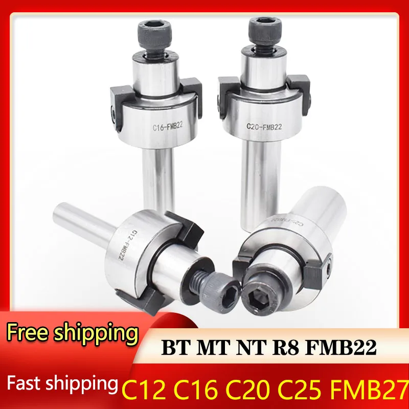Adaptador de Fresa Frontal Mt2 Mt3 Mt4 r8 Fmb22 Fmb27 Bt30 Nt30 Iso30 Mandril Shell Mill Ferramenta Titular Barra de Tração Cnc Máquinas-ferramentas