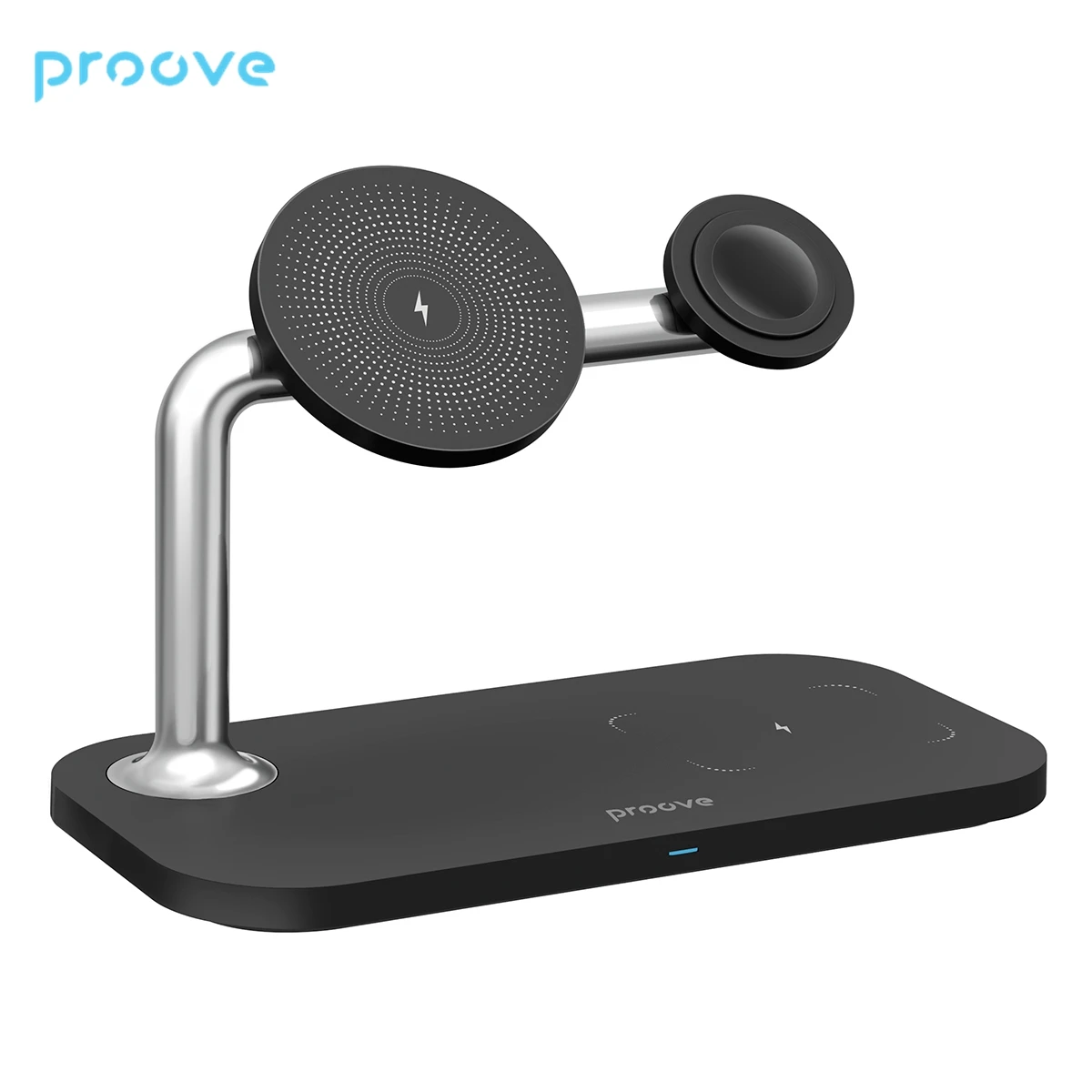 

Proove 15W QI Magnetic Field 3 in 1 Wireless Mobile Phone Fast Charging for airpods iWatch Wireless Charger