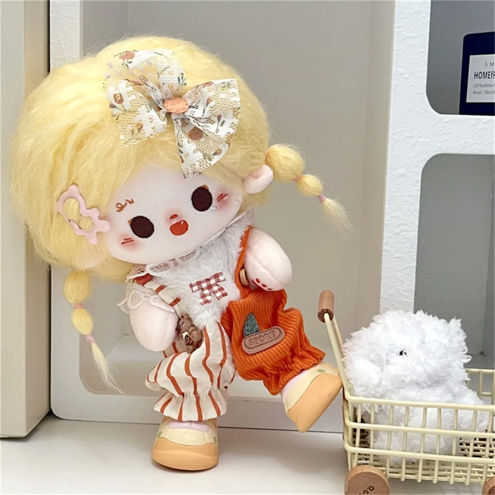 

20cm Fashion Cute Bunny Cotton Doll Clothes Cos Gift Handmade Doll Princess Dress DIY Bow Doll Cap Headdress