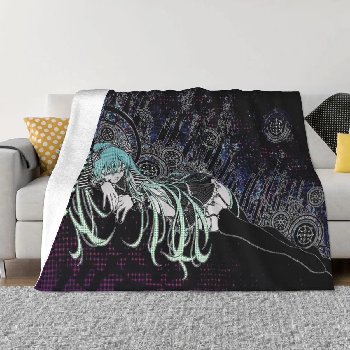 

Одеяла Hatsune Miku Merch, супермягкое флисовое одеяло, покрывало для отдыха