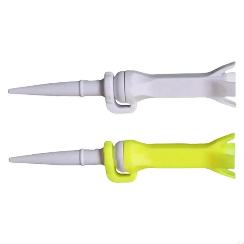 2 Pcs Rotatable Training Golf Tees Ball Holder 4-Prong Golf Tees Golfing Tees Easy to Carry for Indoor & Outdoor Practice 