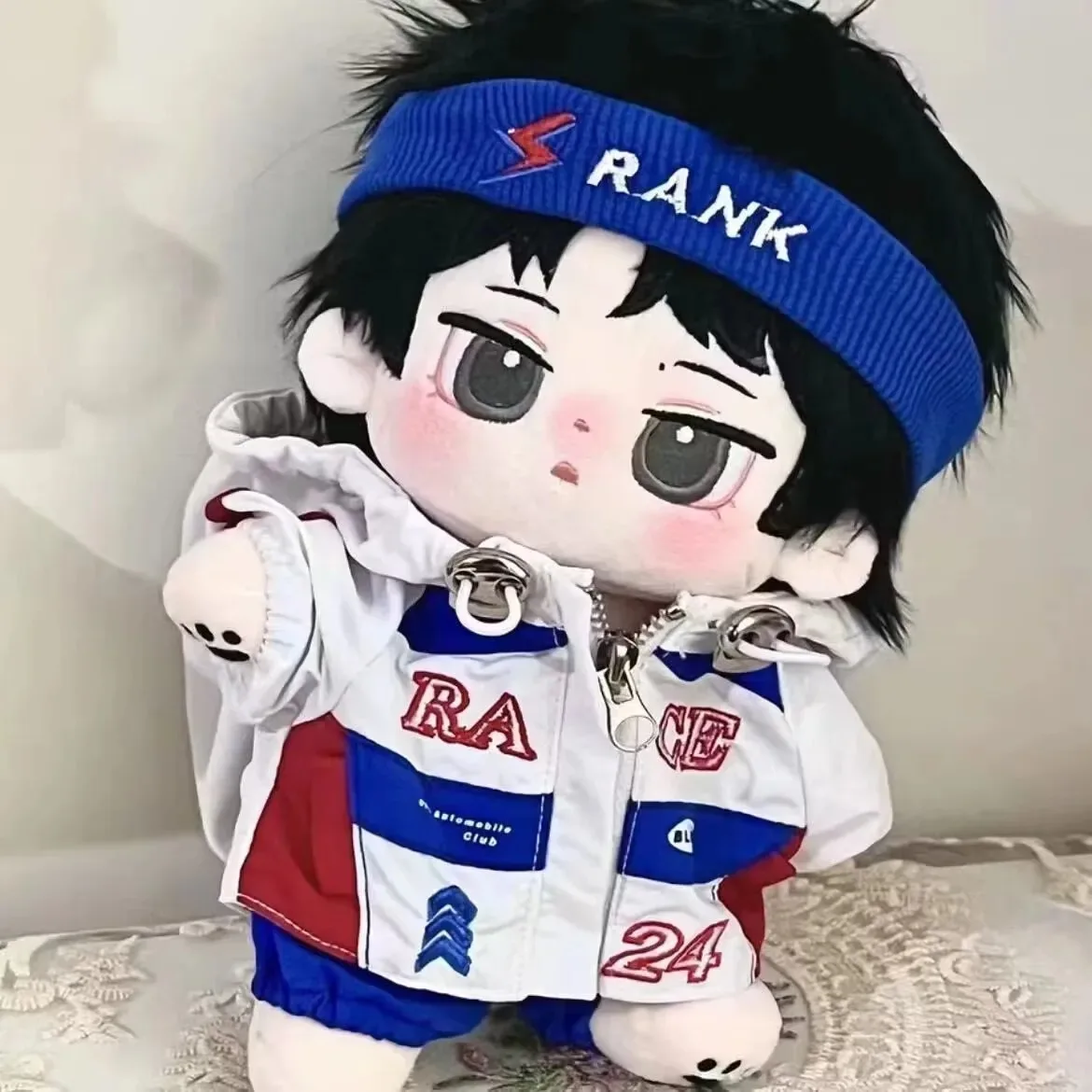 Anime Game Wang Yibo Handsome Cosplay Plush Doll With skeleton Body 20cm Dress Up Clothes Outfit Stuffed Toys Cute Gift MDZS