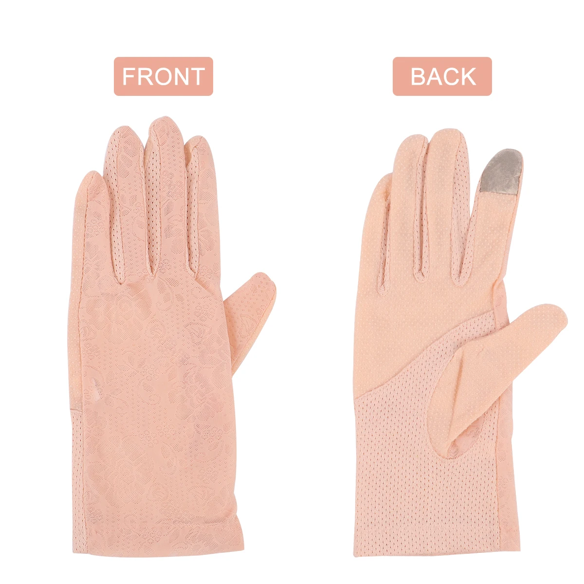 

Sunscreen Proof Breathable Hands Cover Summer Outdoor Cool Gloves Safe Ice Silk Gloves Material Long Use