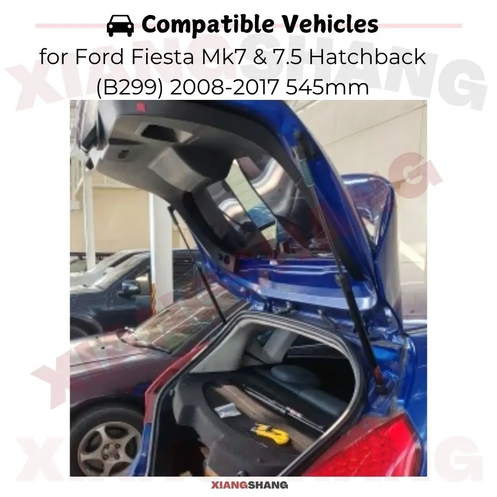 

Auto Pop-Up Trunk Struts for Ford Fiesta Mk7 7.5 Hatchback B299 2008-2017 545mm Automatic Opening Gas Lift Supports with Springs