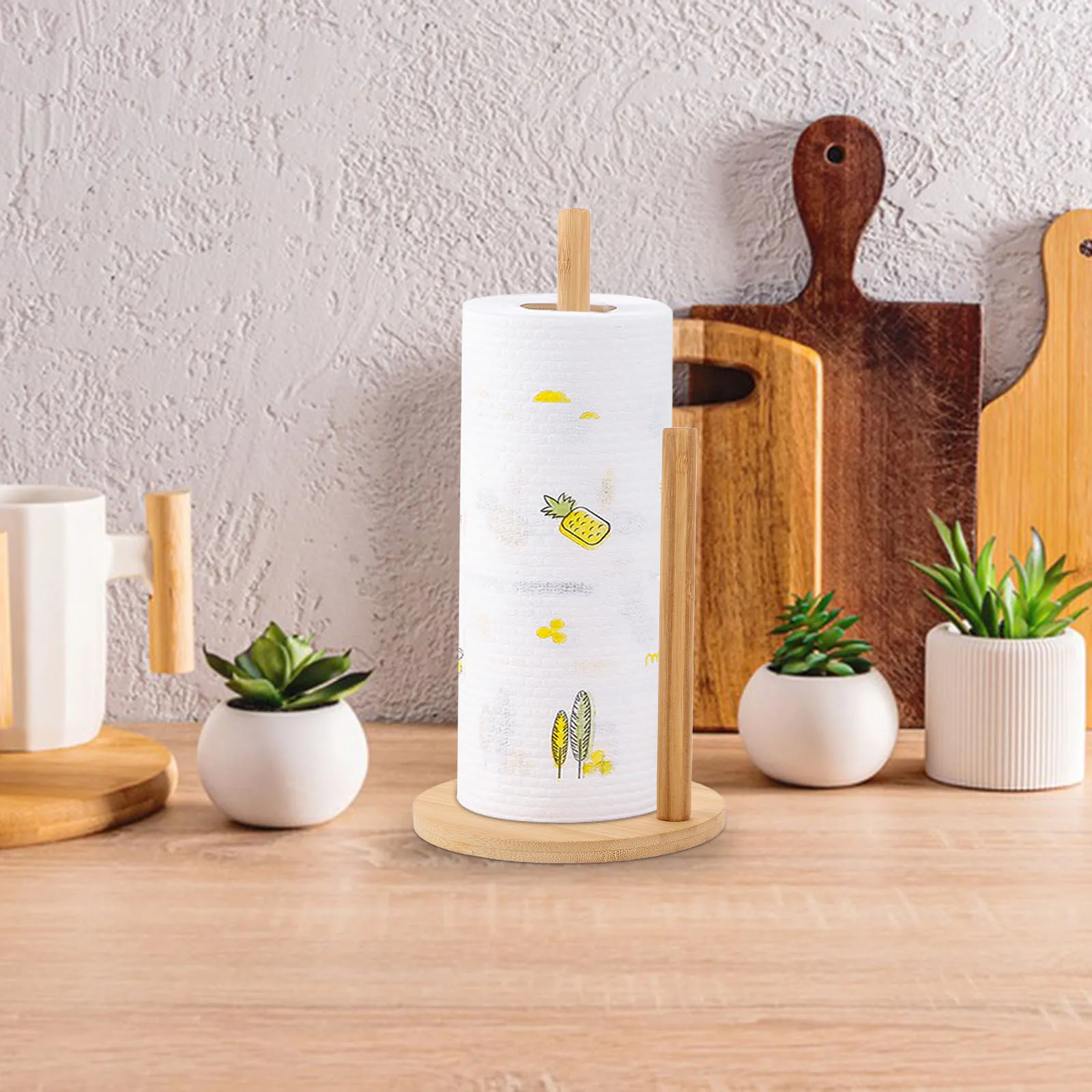 

Punch- Holder Kitchen Paper Towel Home Stand Storage Desktop Countertop