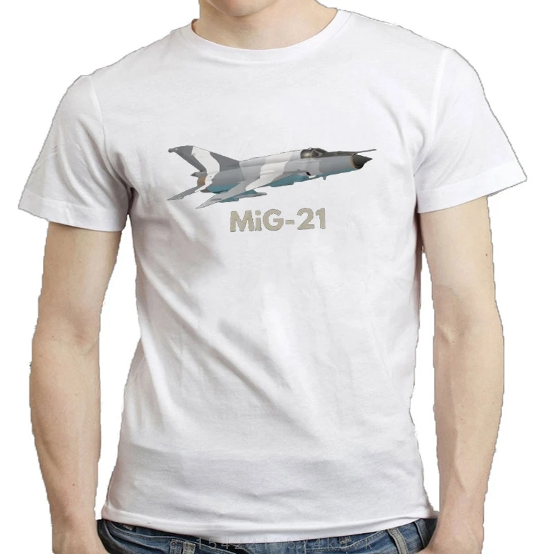 Russie ata G-21 Fishbed Jet Figter Hommes T-Shirt Manches Courtes Casual 100% Coton O-cou Été Tees Taille S-3XL