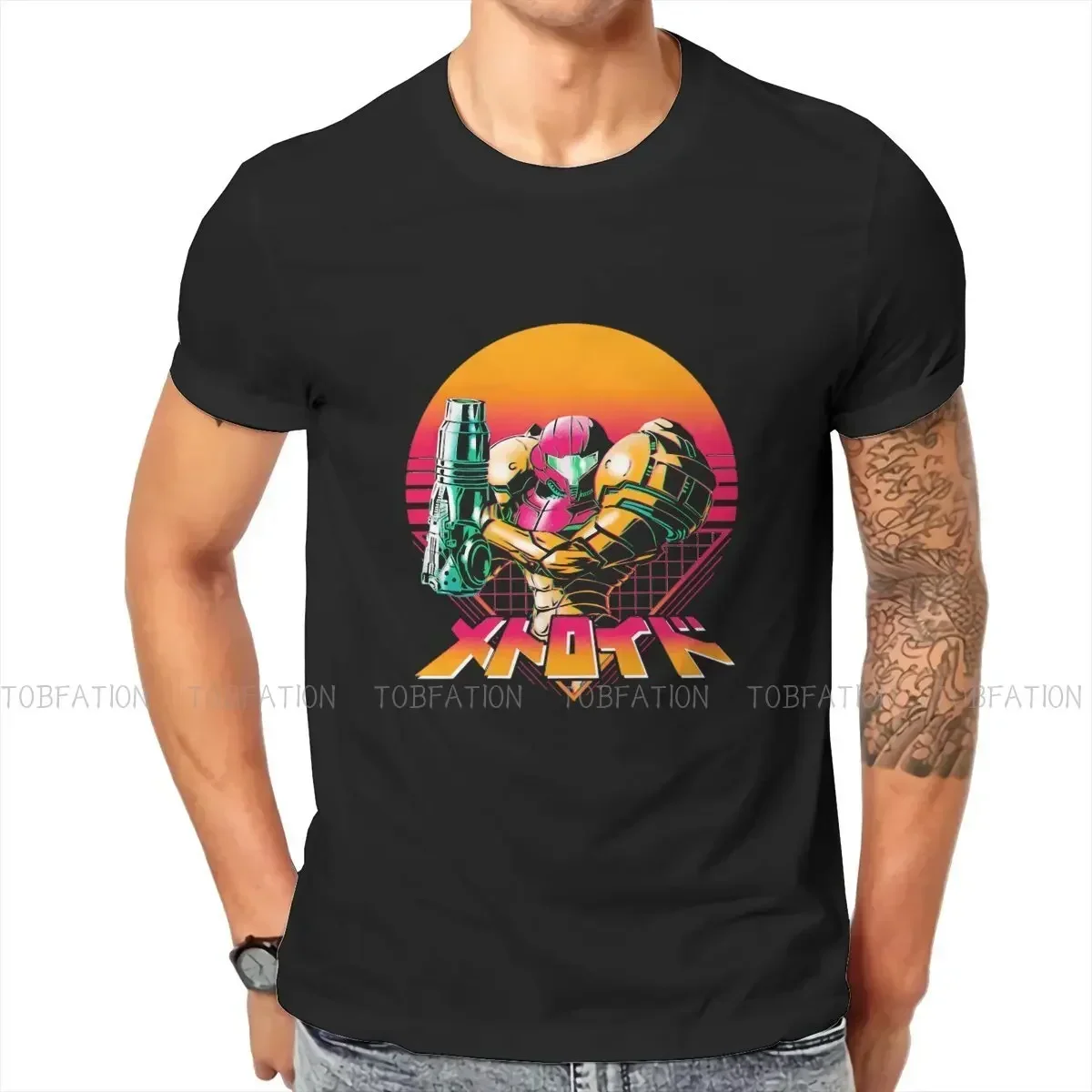 Zero Mission Game Samus Artwork Tshirt Classic Alternative Men's Clothes Tops Large Cotton O-Neck T Shirt