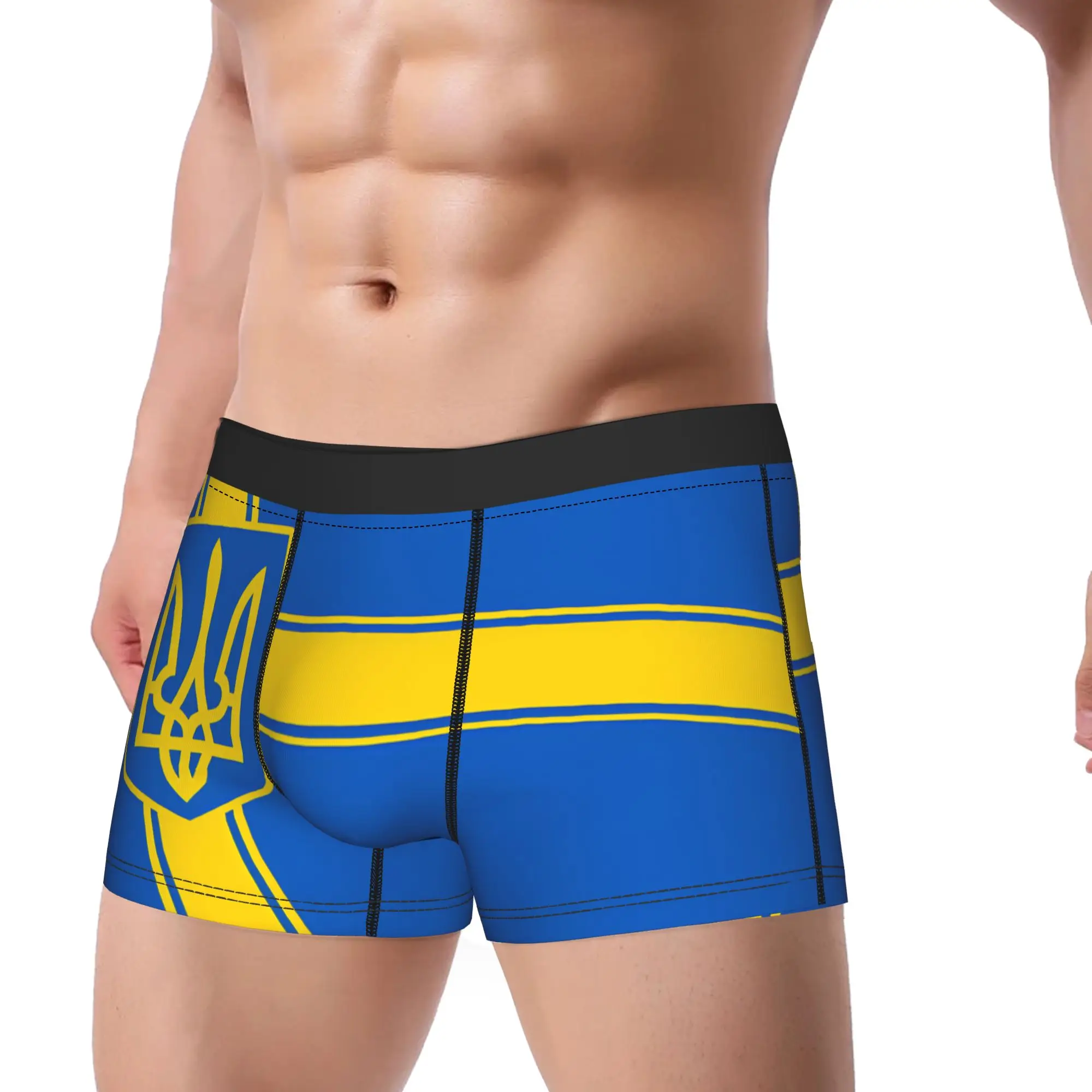 Ukraine Presidential Flag  Underwear  Customs Trunk Trenky Males Underpants Comfortable Shorts Briefs Birthday Gift