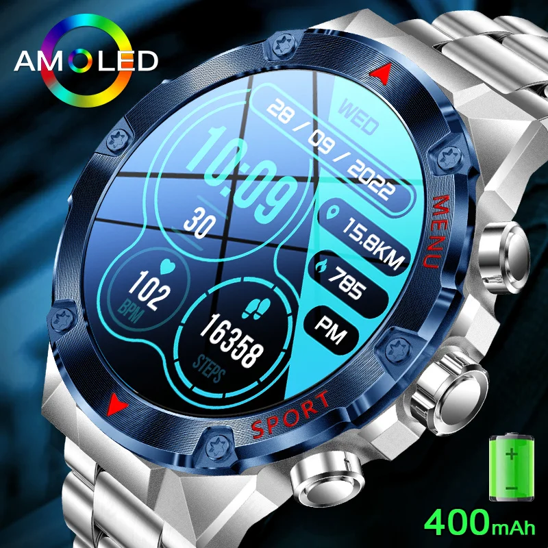 

LIGE New 466*466 HD Screen Smart Watches Bluetooth Call Waterproof Sports Tracker Men Smartwatch Health Monitor For Android IOS