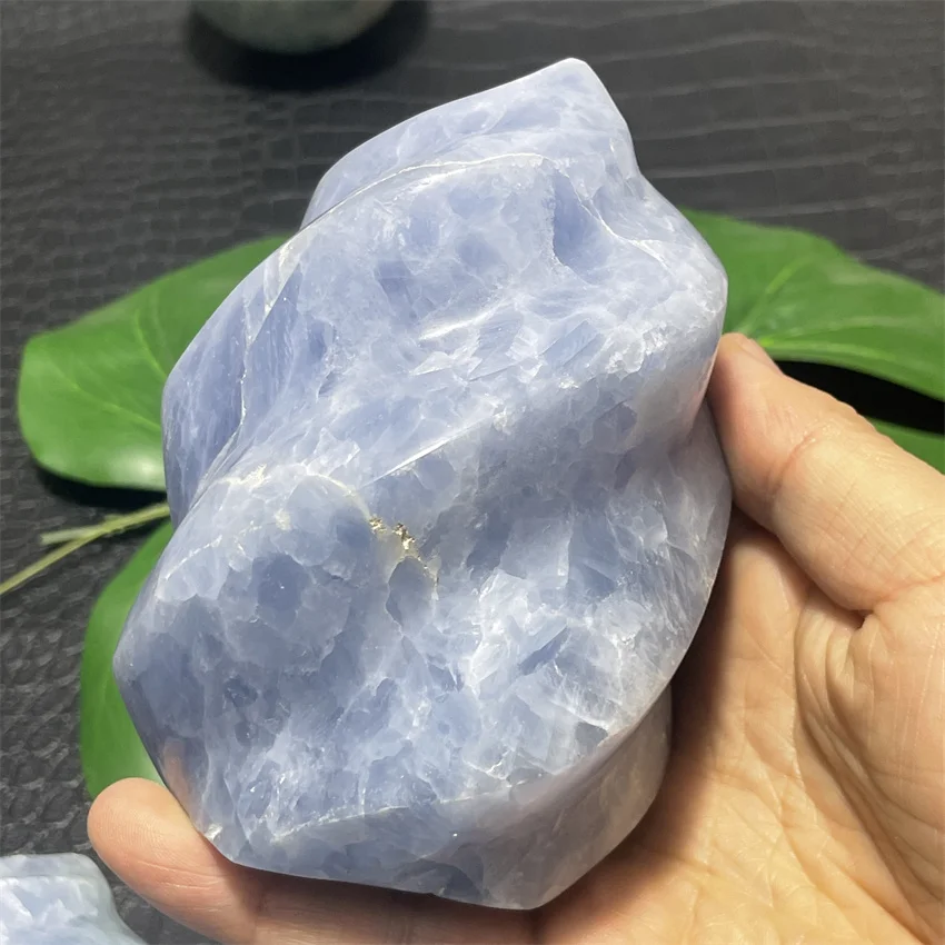 Blue Celestite Torch Crystal Natural Stone Quartz Stone Minerals Home Decoration Reiki Craft Energy Healing Garden Luck Love