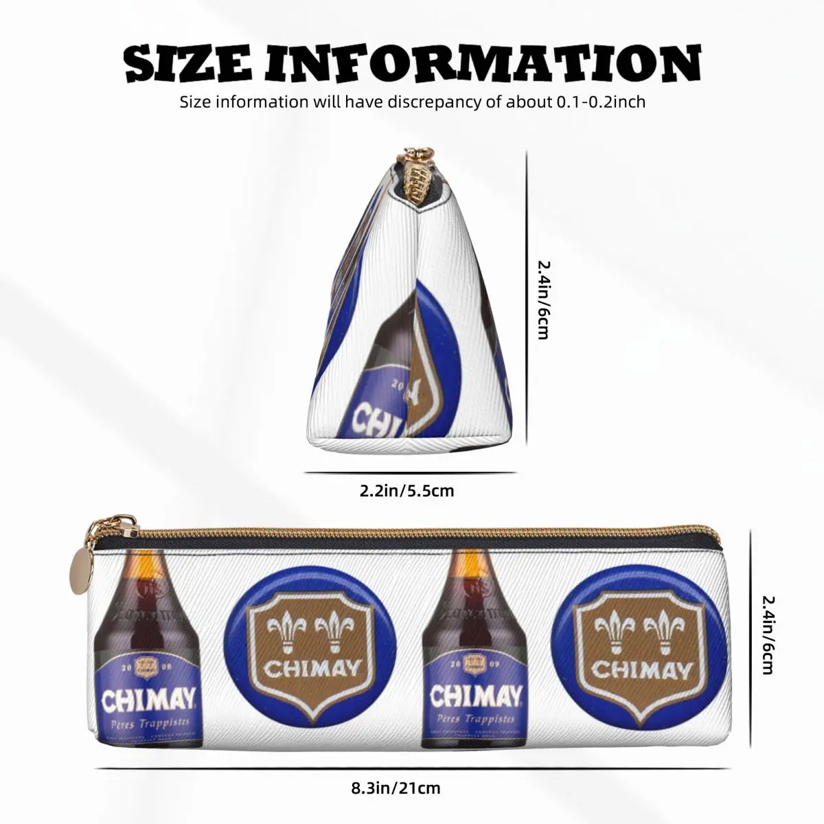 Chimay Logo Pencil Case Pencil Pouch Storage Stationery Supplies Big Capacity Pen Box Pencil Bag for Kids Gifts - view 3