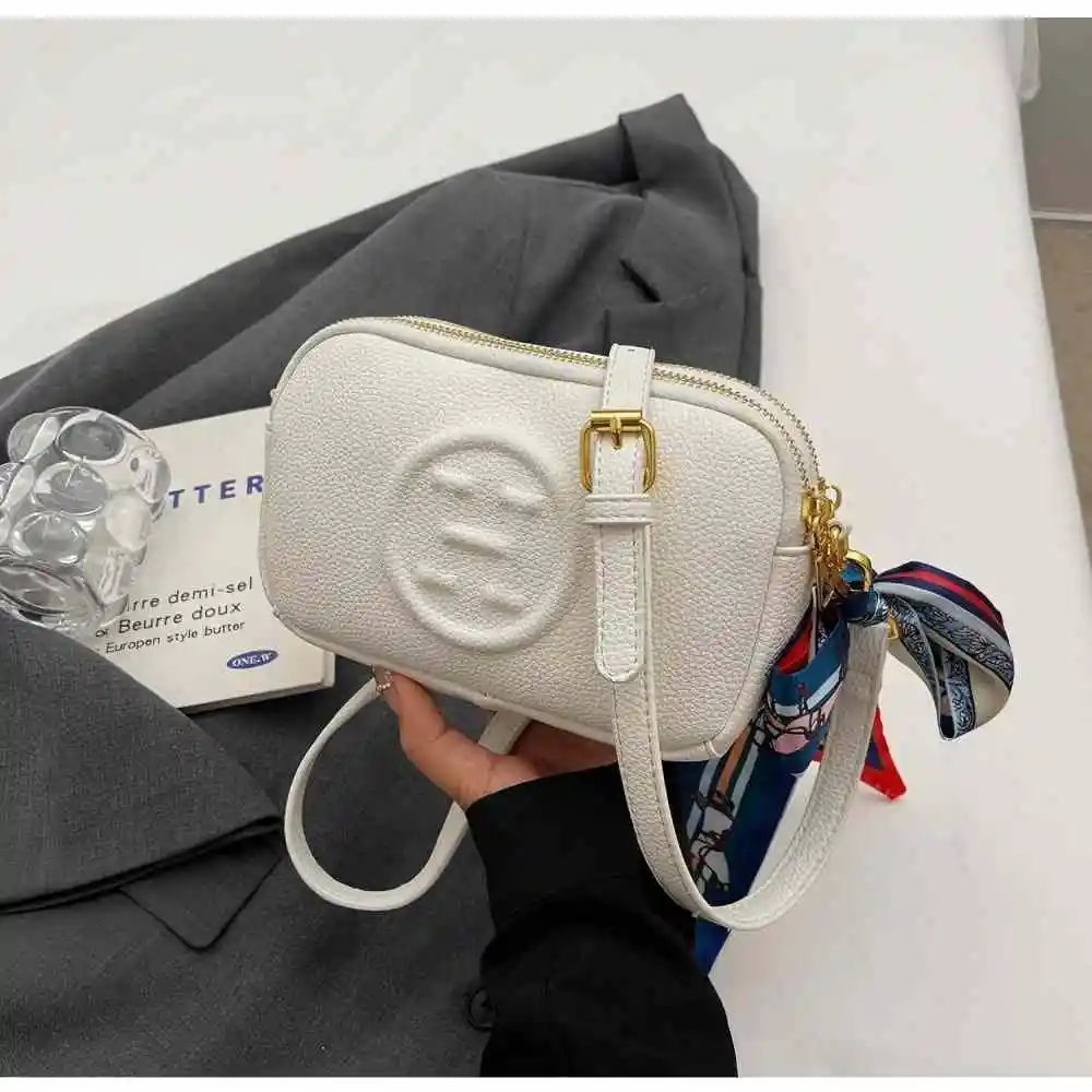 حقيبة دلو مصممة فاخرة ذات مظهر عالٍ حقيبة كاميرا جديدة بسحاب كتف حقيبة كروس عصرية ومتعددة الاستخدامات #4