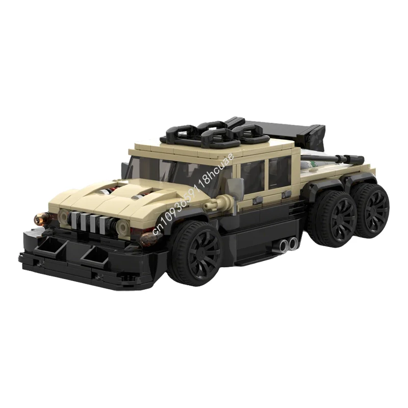 

568 деталей MOC AM General Humvee, конструктор «Городские чемпионы», модель для сборки, игрушка, идея для подарка на Рождество, развивающий конструктор