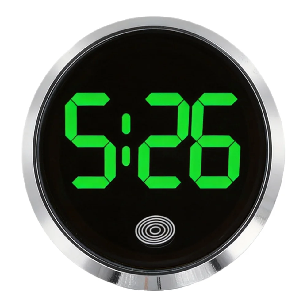 Easy Installation Touch Type Clock Luminous Clock Interior Clock Performance Tested Practical Car Supplies Touch Type Button