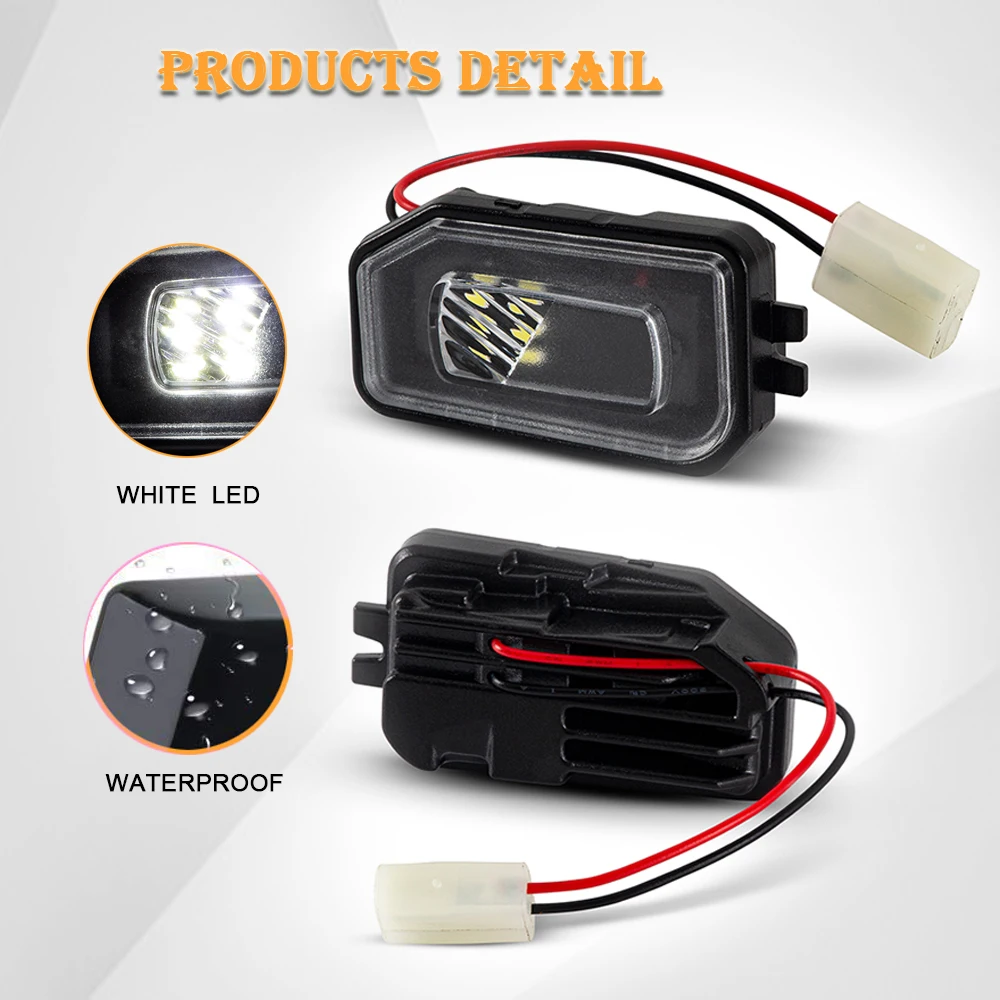 2Pcs White LED Under Side Mirror Light Puddle Lamp for Mercedes Benz GLC X253 X254 C253 GLB X247 CLS-Class C257 C217 Coupe W247