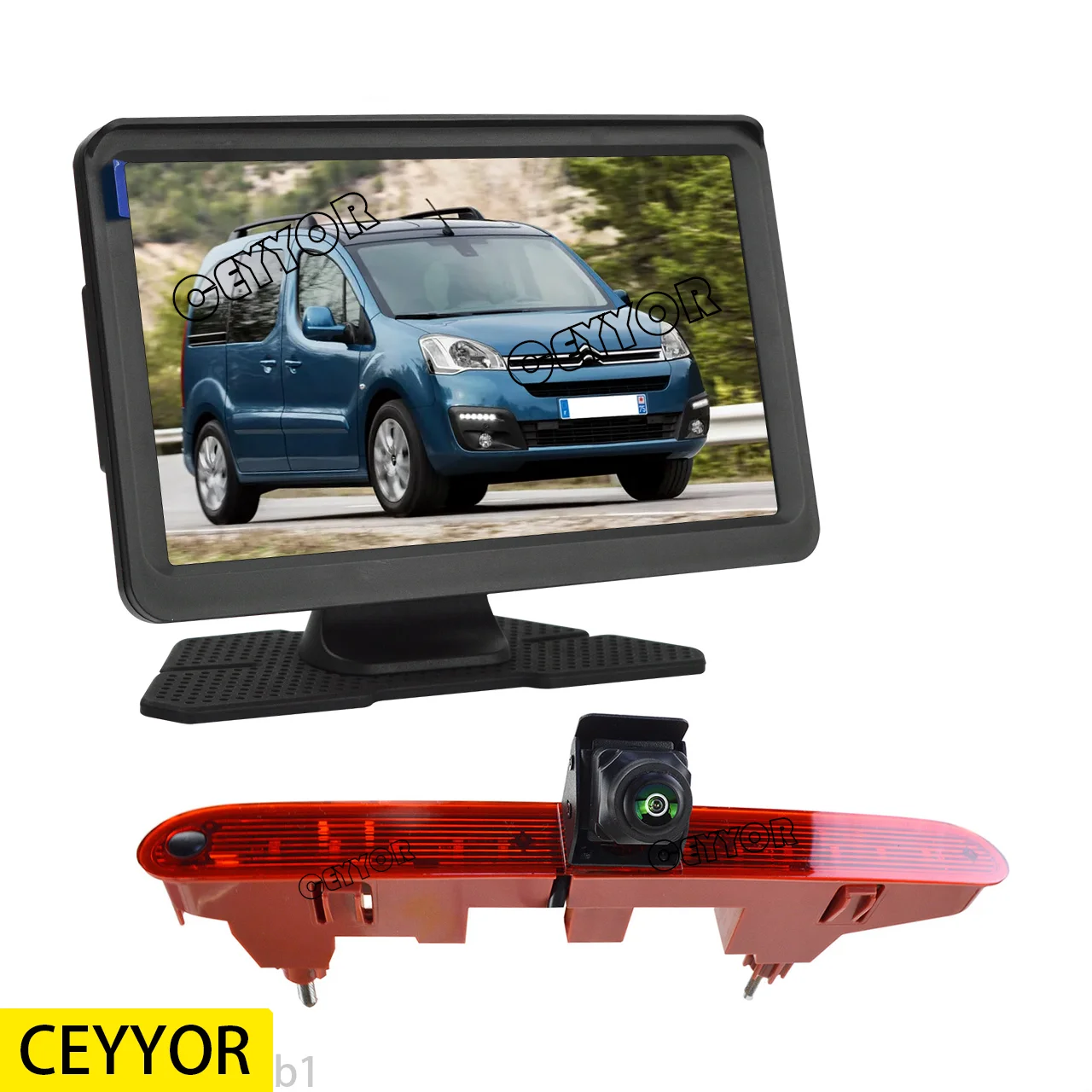 

7-inch display kit, reversing camera, night vision, suitable for Citroën Berlingo/Peugeot Partner, 2008 - 2021