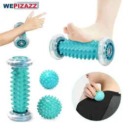 Fuß massage gerät Massage rolle Yoga Massage ball Plantar Faszie Roller Muskel entspannung für Sport Fitness Bälle Körper übung Set