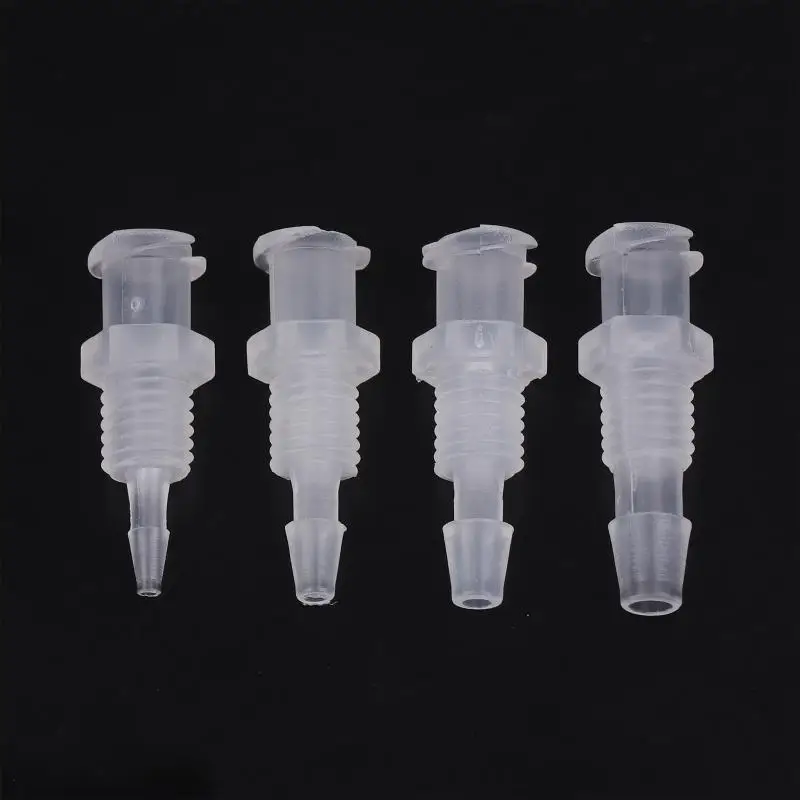 Luer Lock Adapter Straight Through Plate PP Plastic Air Valve Pipe Subpackaging Instrument Syringe Air Tube Adapter