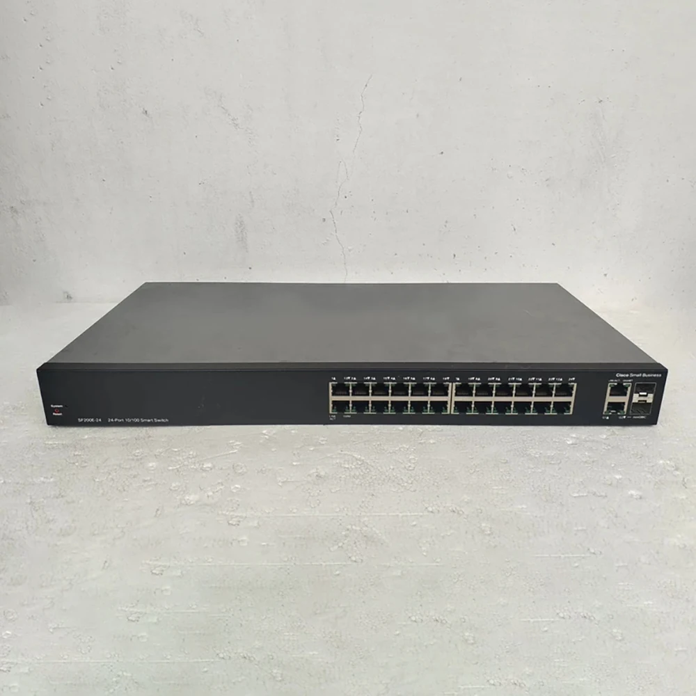 For Cisco 24-port 100M +2-port Gigabit SFP Management Switch SF200E-24