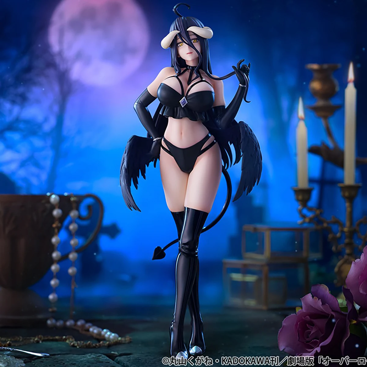 

Original FuRyu BiCute Dark Figure Overlord Albedo Anime Figure Collectible Model Toy Bishoujo Doll