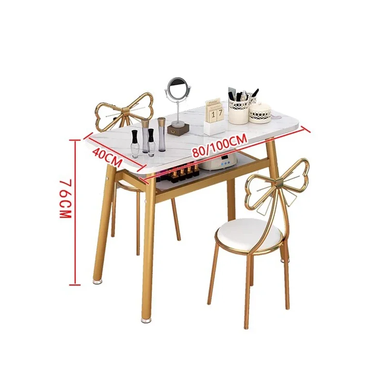 Modern Nordic Simplicity Nail Table Professional Dressing Manicure Table Wood Tabletop Mesa De Manicure Salon Furniture