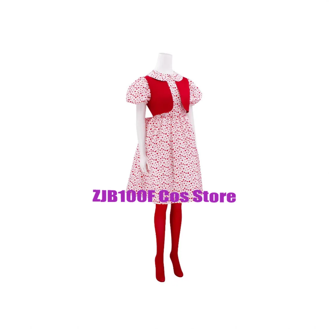 Christmas Cindy Coaplay Costume Kids Girls Plaid Dress Red Vest Wig Suit Monster Cosplay Anime Party Clothes for Women