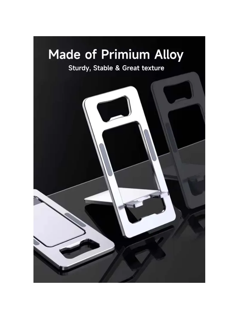 Ультратонкая подставка для телефона MECHING 2 в 1, с открывалкой для бутылок — регулируемый складной настольный держатель для телефонов и планшетов