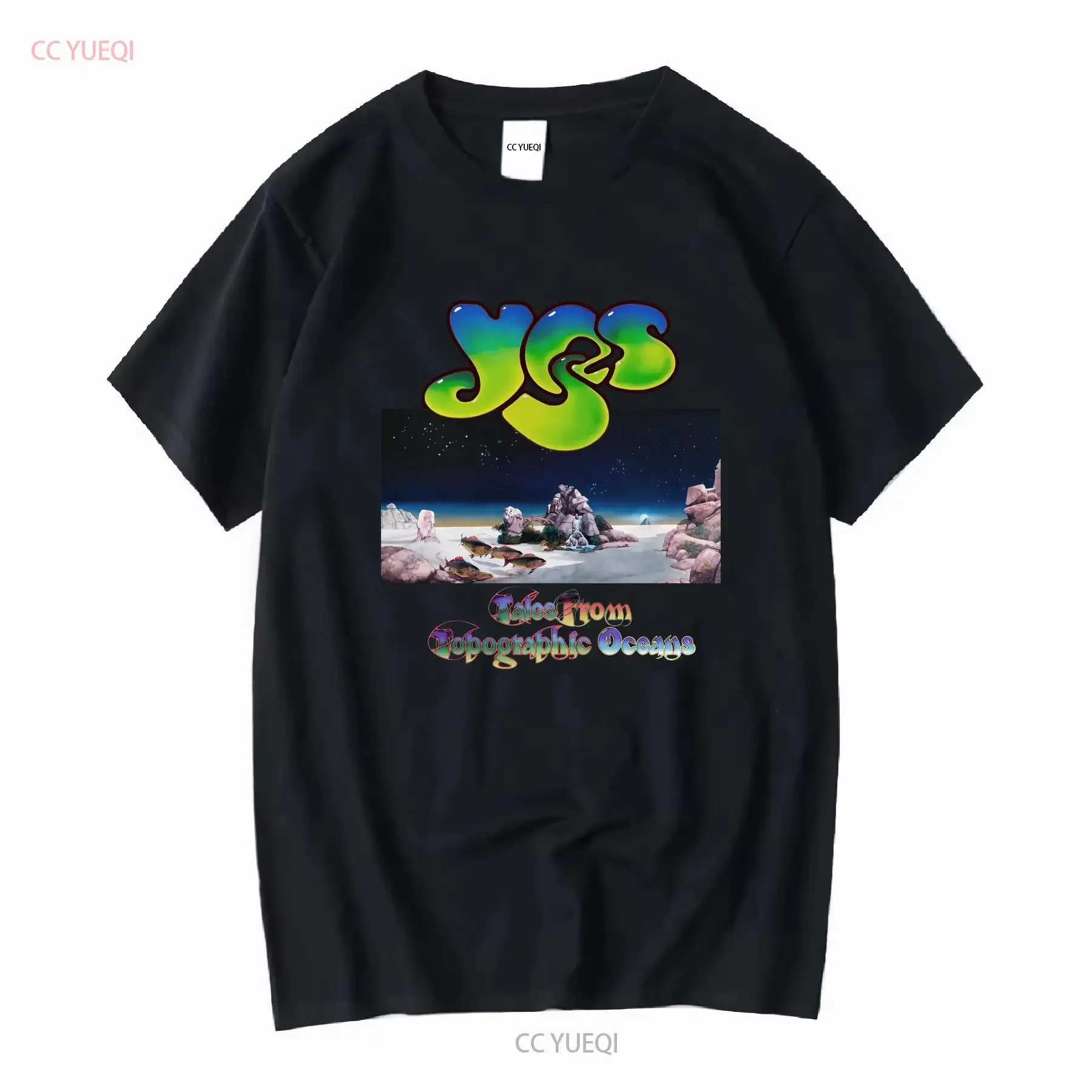 Yes Tales From Topographic Oceans Jon Anderson Steve Howe Chris Squire T Shirt long sleeves vintage Washed